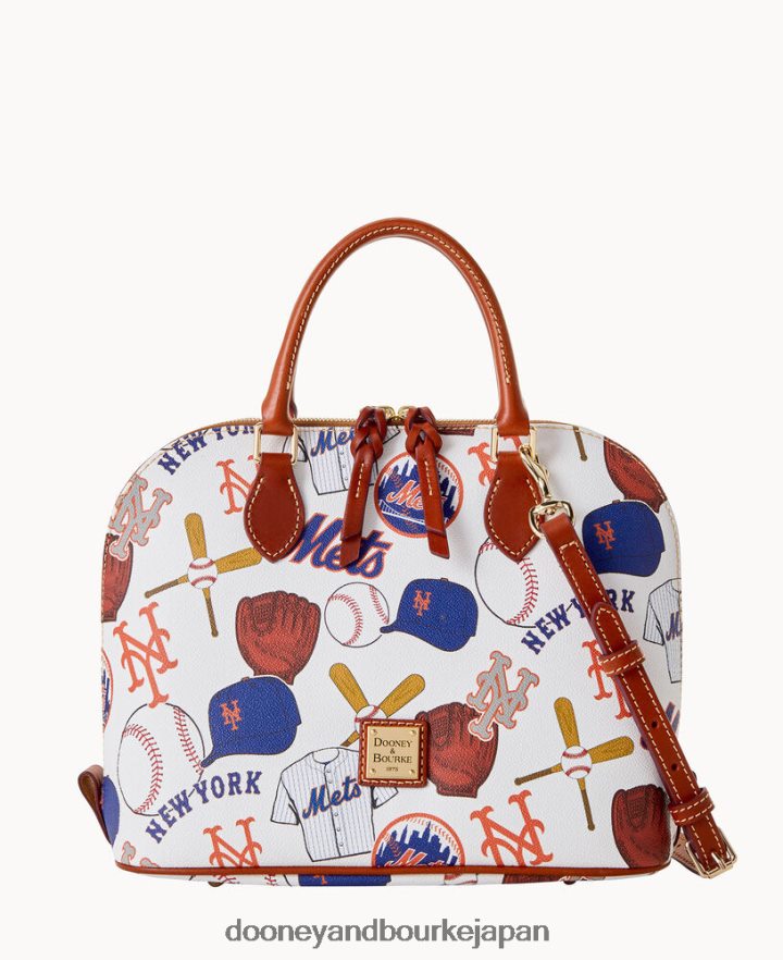 Dooney & Bourke mlb ジップ ジップ サッチェル メッツ バッグ T6X2XP330