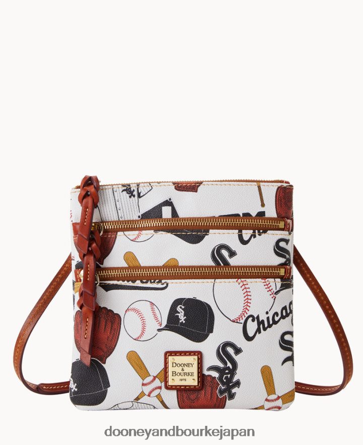 Dooney & Bourke mlb ns トリプル ジップ クロスボディ ホワイトソックス バッグ T6X2XP1809