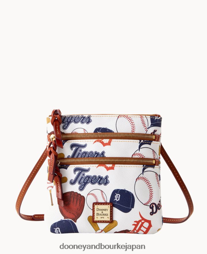 Dooney & Bourke mlb ns トリプル ジップ クロスボディ トラ バッグ T6X2XP1876