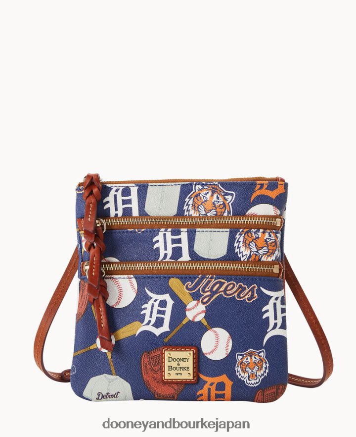 Dooney & Bourke mlb ns トリプル ジップ クロスボディ トラ バッグ T6X2XP1877